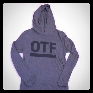 orangetheory fitness men’s long hooded shirt